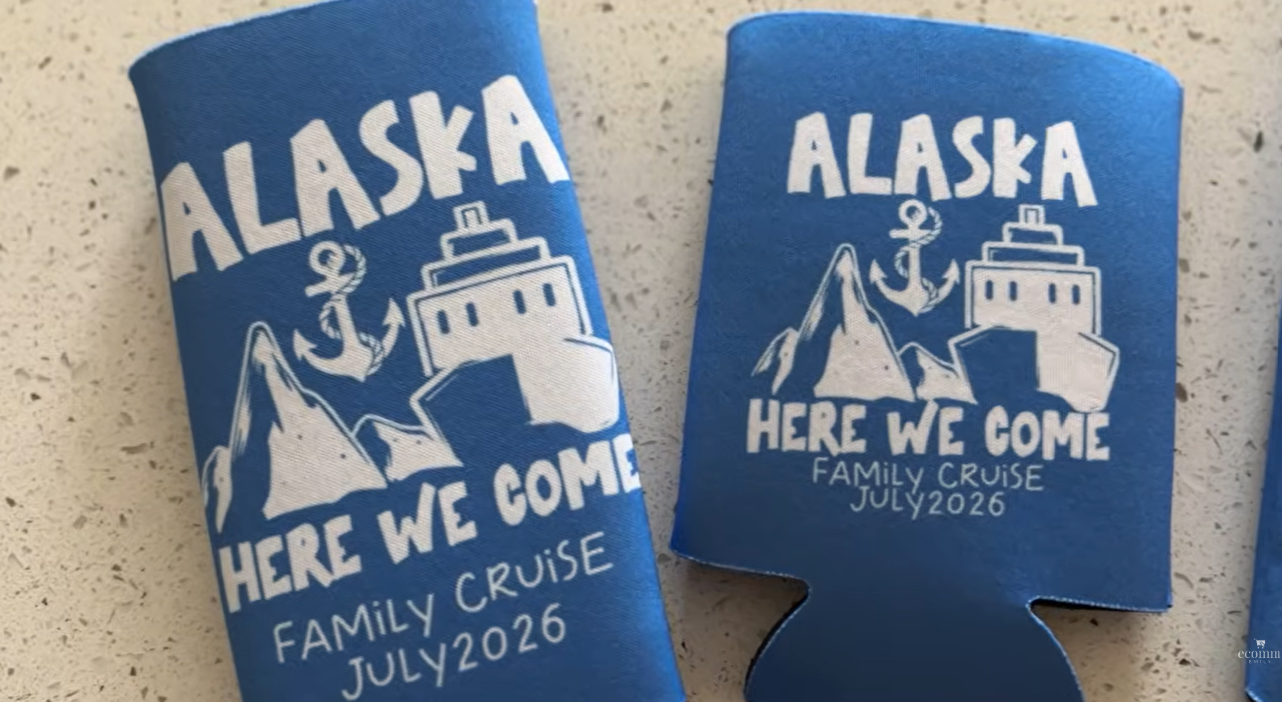 Etsy Store Owner and YouTuber EcommEmily Features Pic The Gift Can Koozies