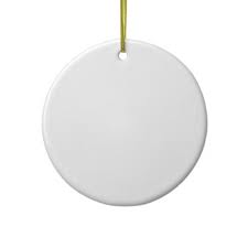 Ceramic Round Ornament - 3"