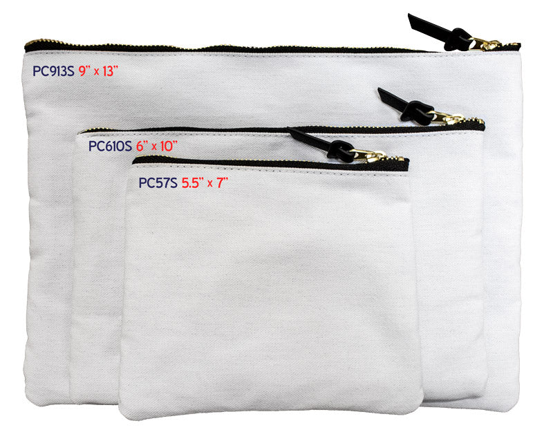 Cosmetic Bag - Canvas - 5.5" x 7"