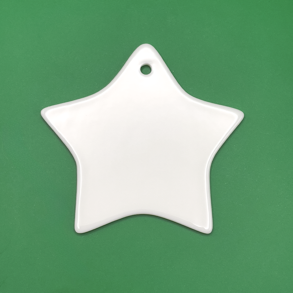 Ceramic Star Ornament - 3"