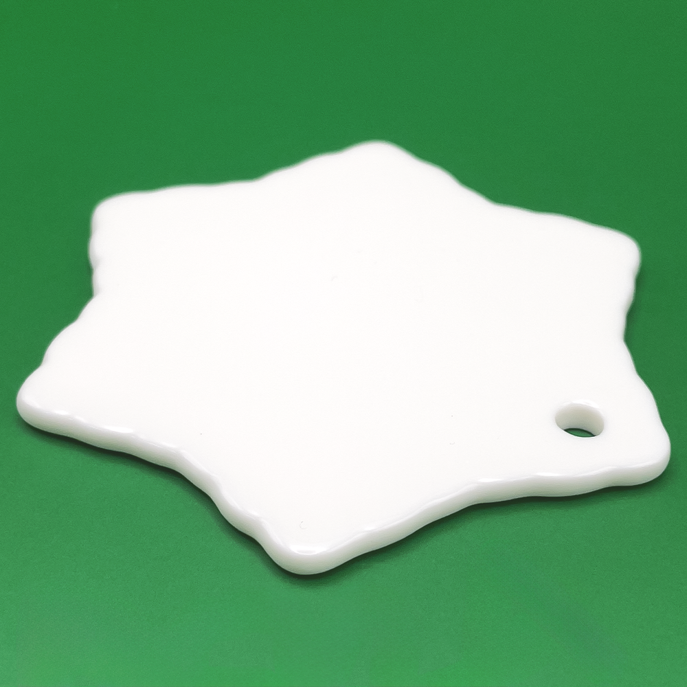 Ceramic Snowflake Ornament - 3"