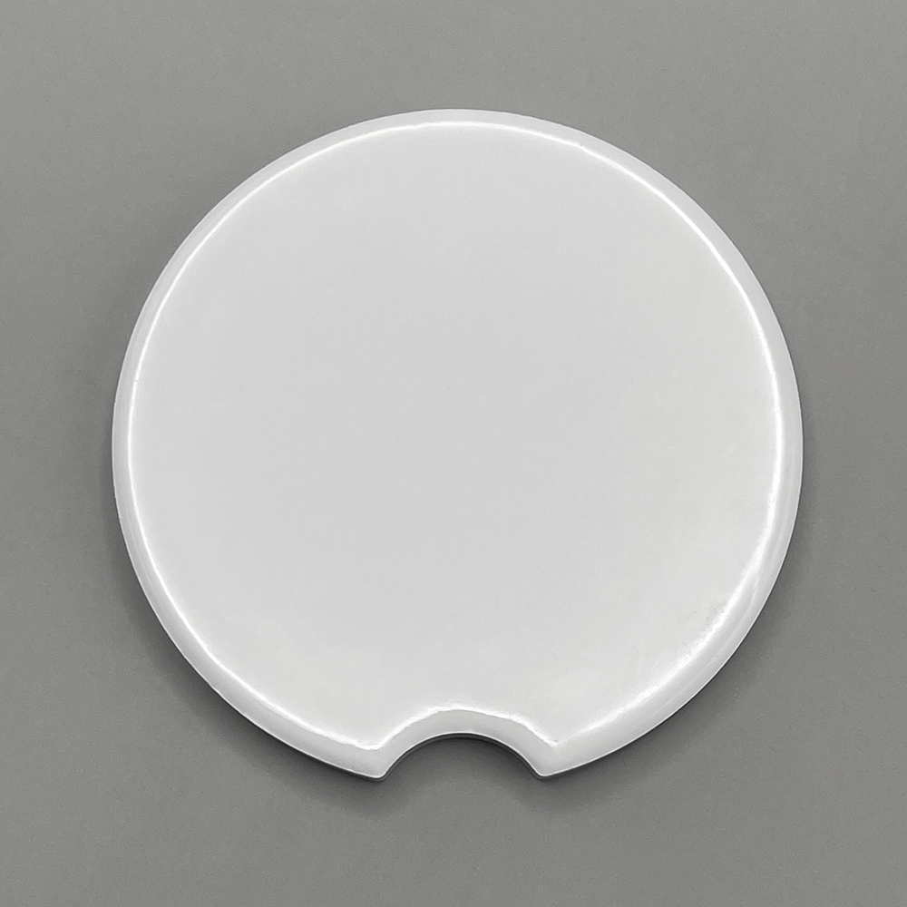 Glossy Ceramic Car Coasters - Set of 2