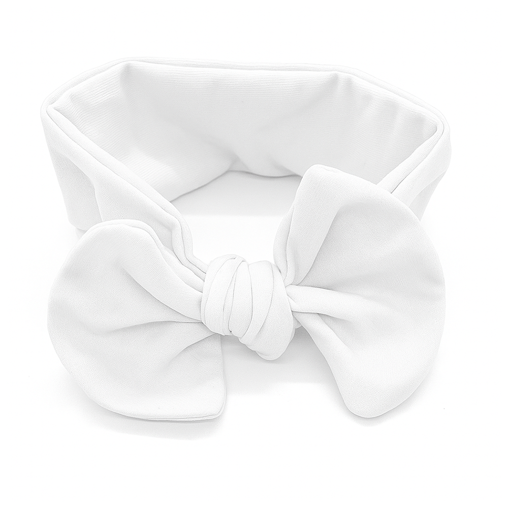 Squared Bow Knotted Baby Headband