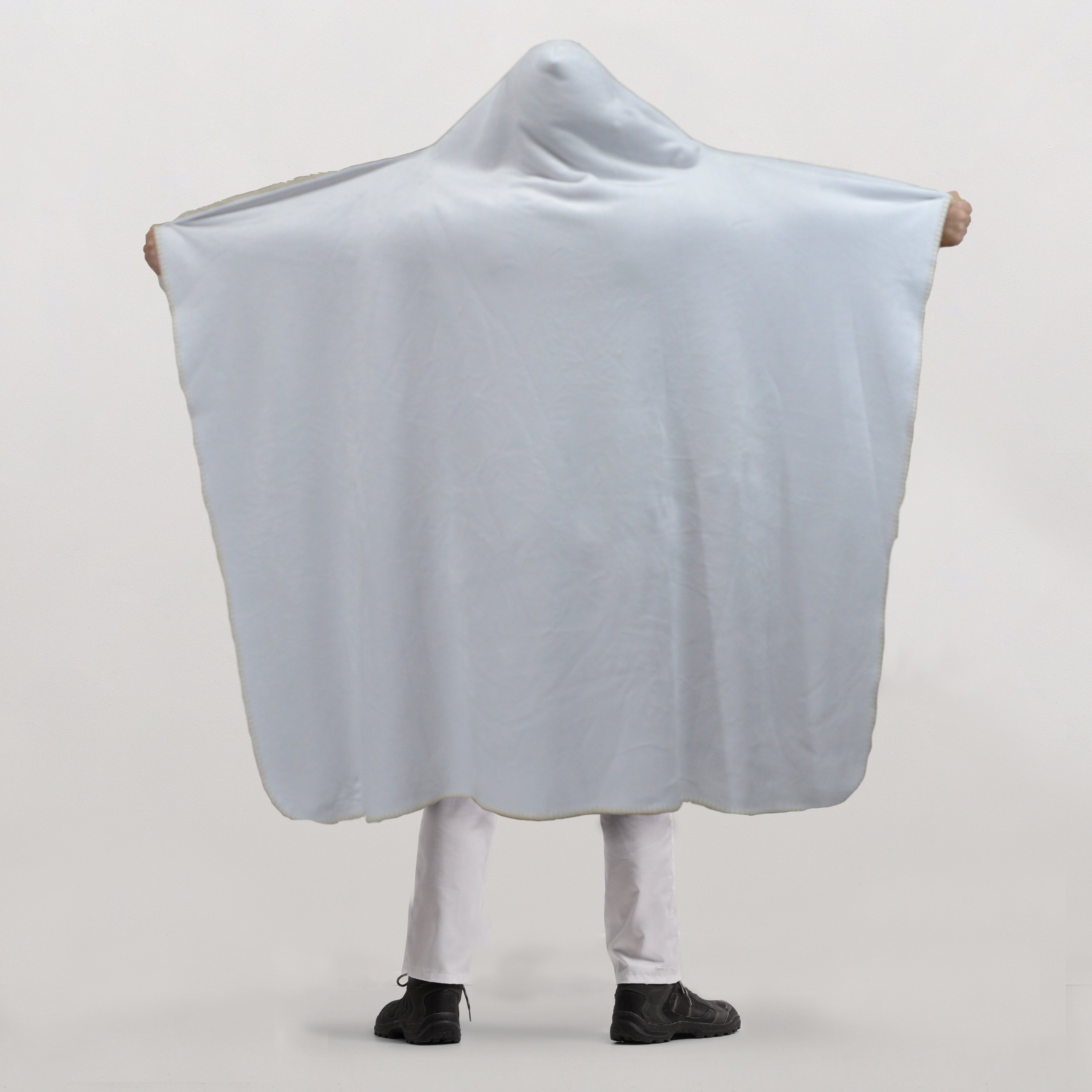 Hooded Tan Sherpa Blanket - 50" x 60"