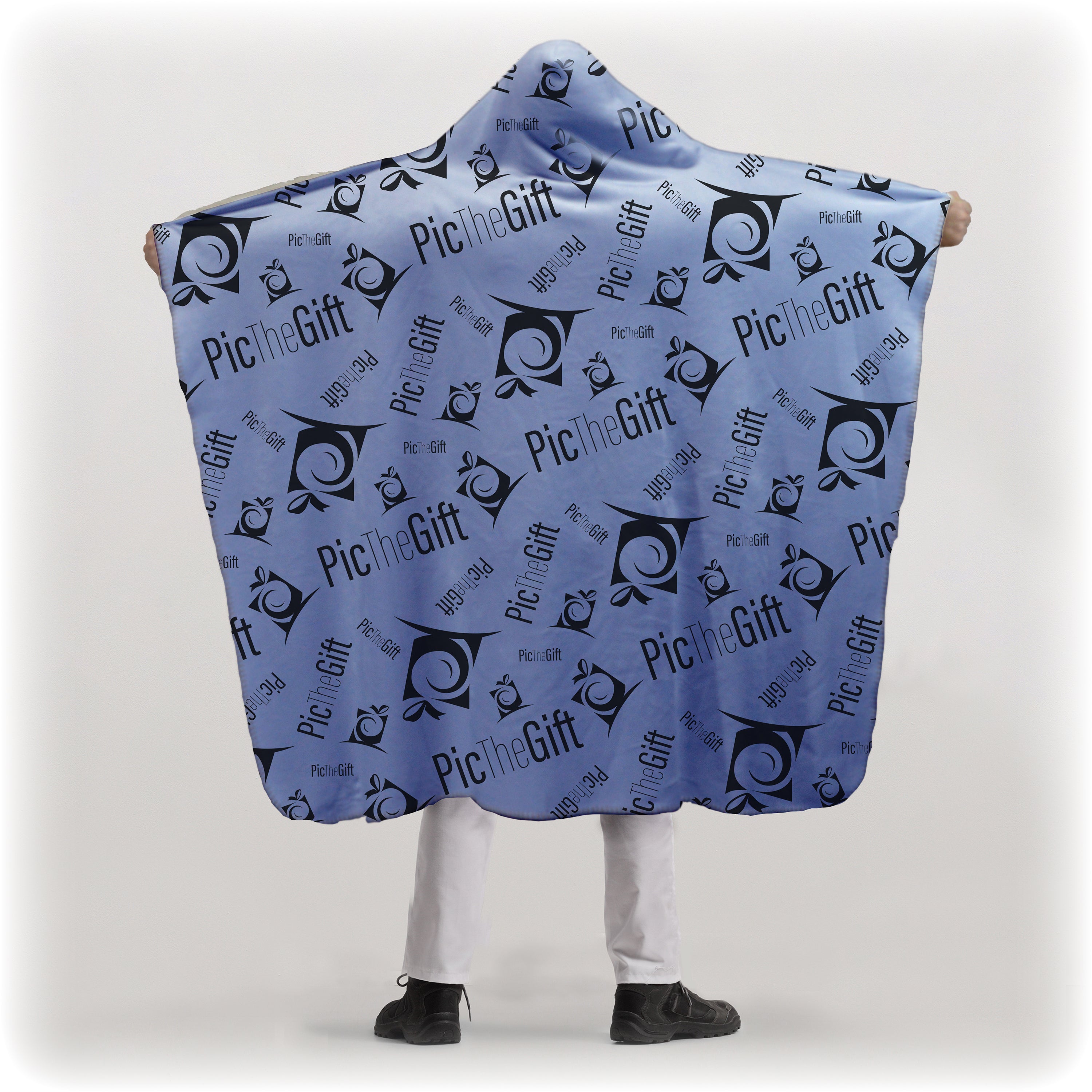 Hooded Tan Sherpa Blanket - 50" x 60"