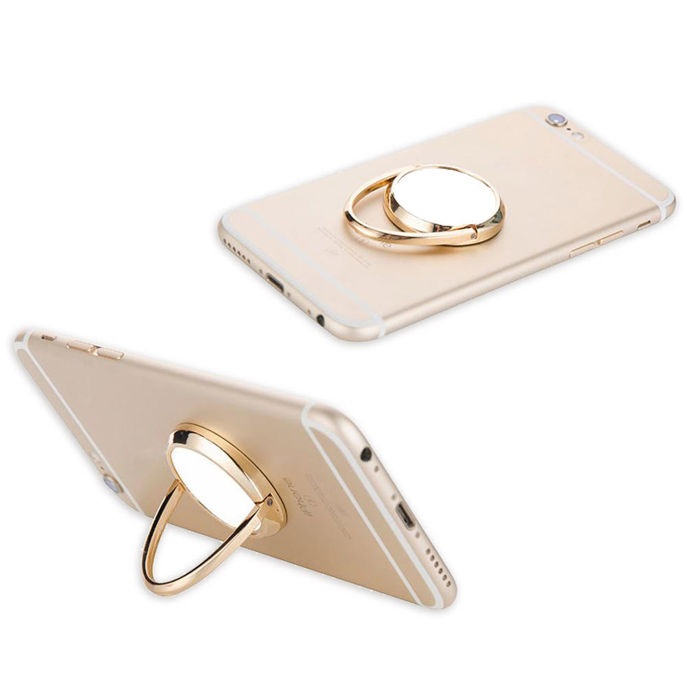 Mobile Phone Finger Ring Stand - Gold