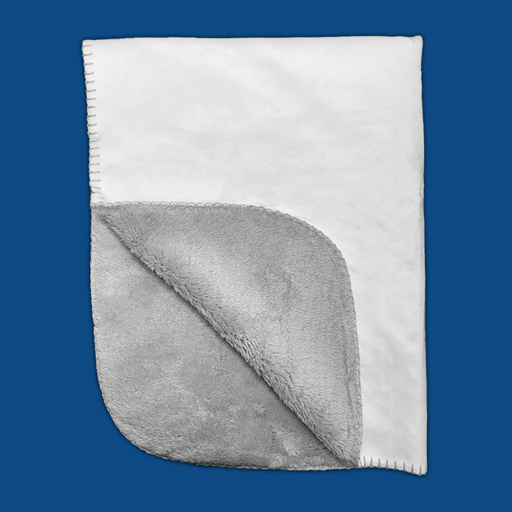 Gray Sherpa Blanket - 30" x 40"