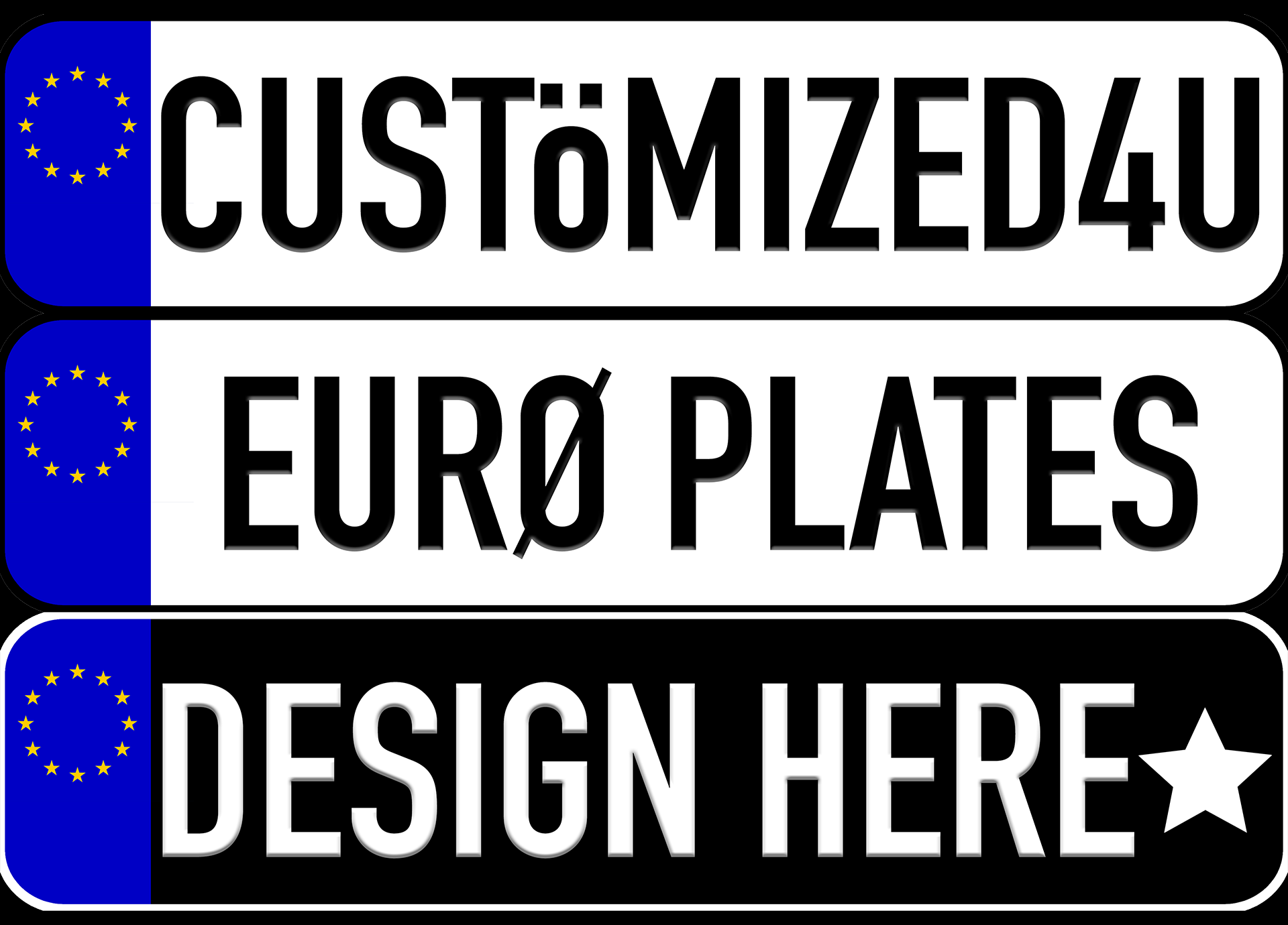 European License Plate