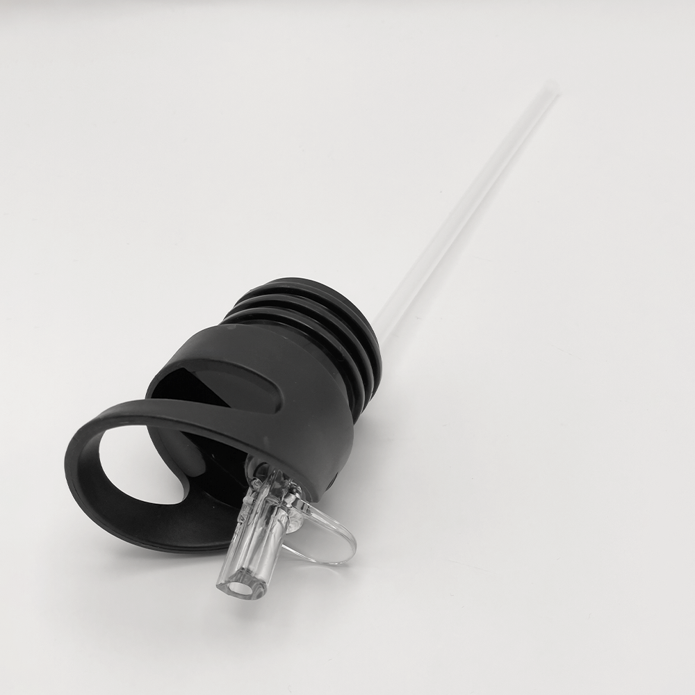 Bottle with Straw Top - White - 20oz
