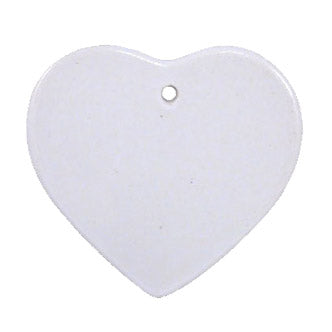 Ceramic Heart Ornament - 3"