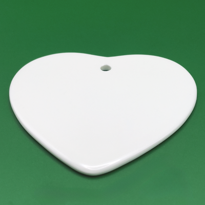 Ceramic Heart Ornament - 3"