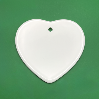 Ceramic Heart Ornament - 3"