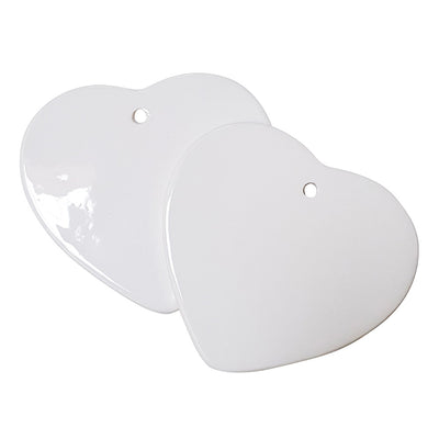 Ceramic Heart Ornament - 3"