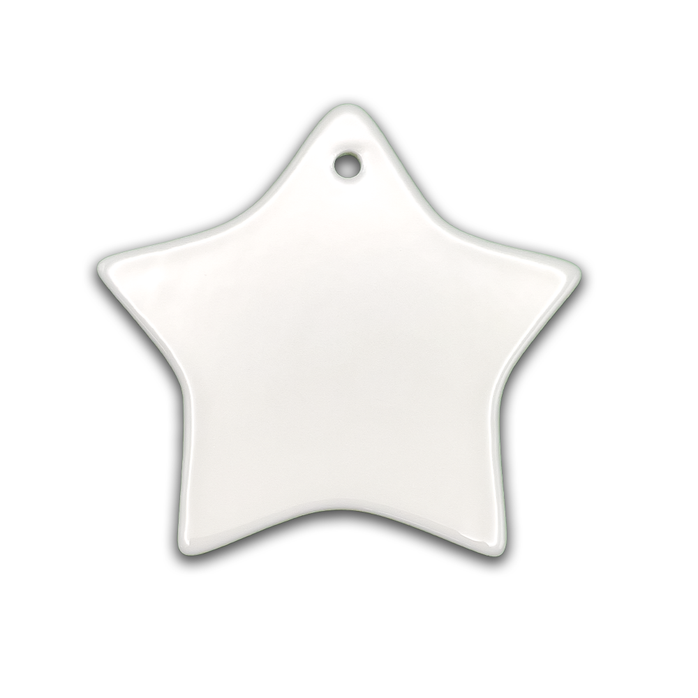 Ceramic Star Ornament - 3"