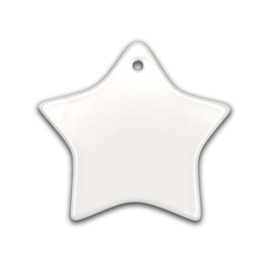 Ceramic Star Ornament - 3"