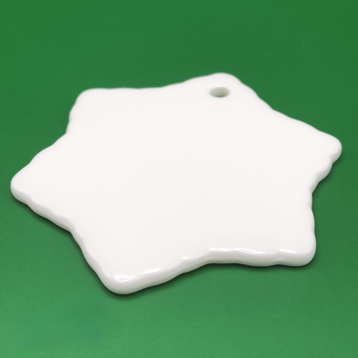 Ceramic Snowflake Ornament - 3"