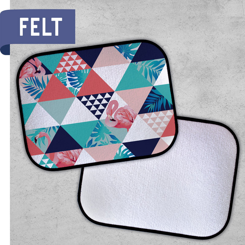 Car Mat - Felt - Rear Floor Mat - 17" x 13"