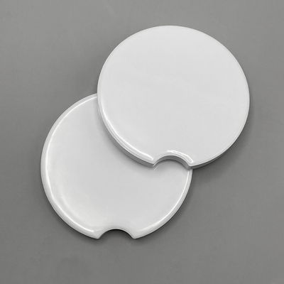 Glossy Ceramic Car Coasters - Set of 2
