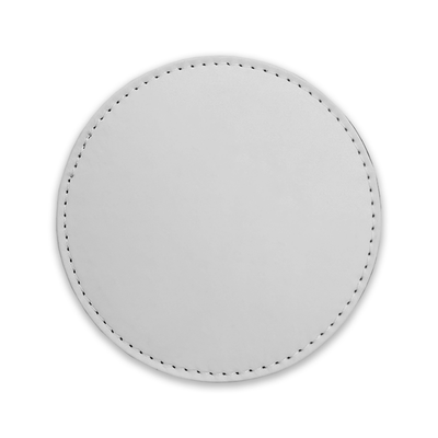 Round Leather Coaster - Set of 2