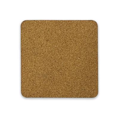 Hardboard Coasters Cork Back - Set of 2