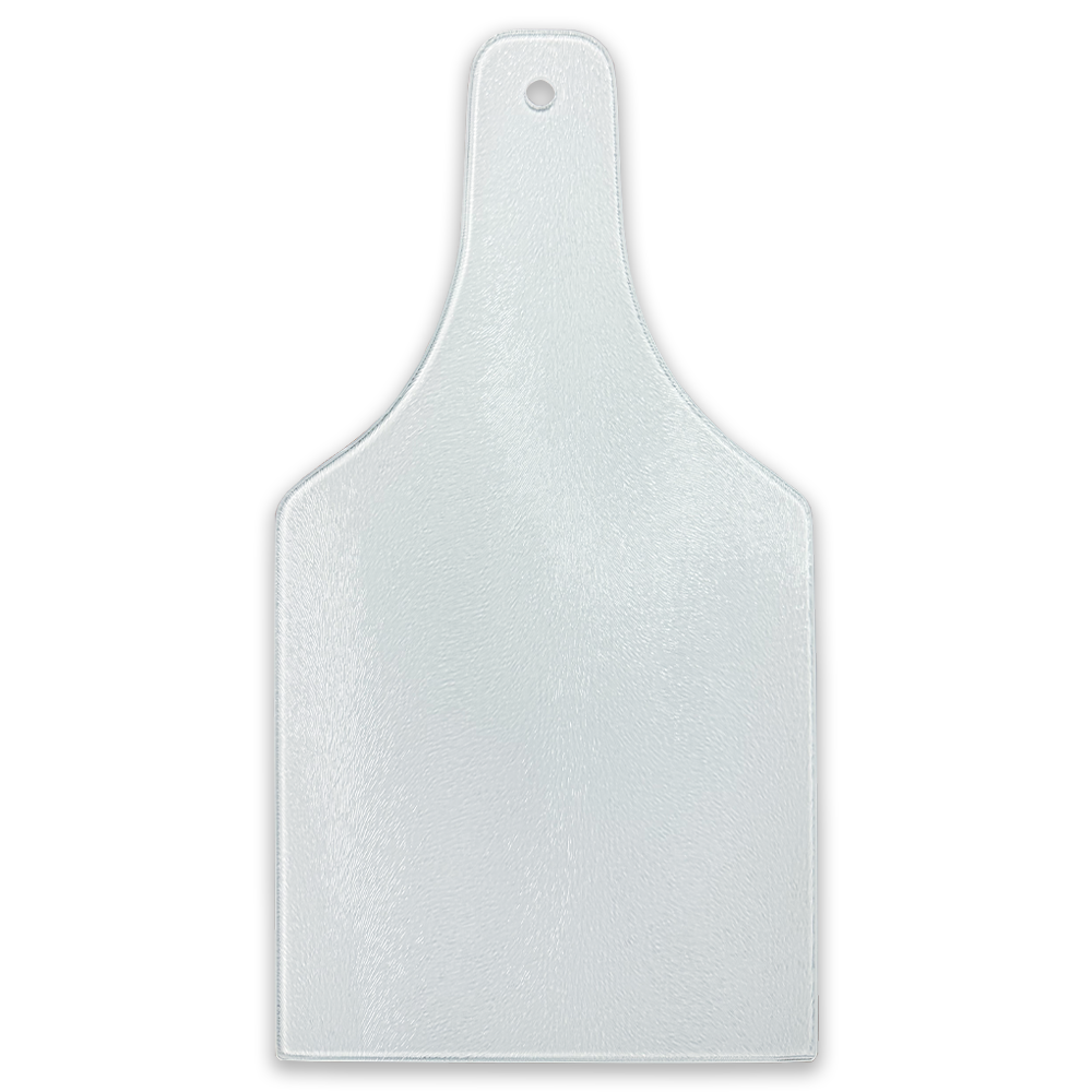 Tempered Glass Wine Bottle Shaped Cutting Board