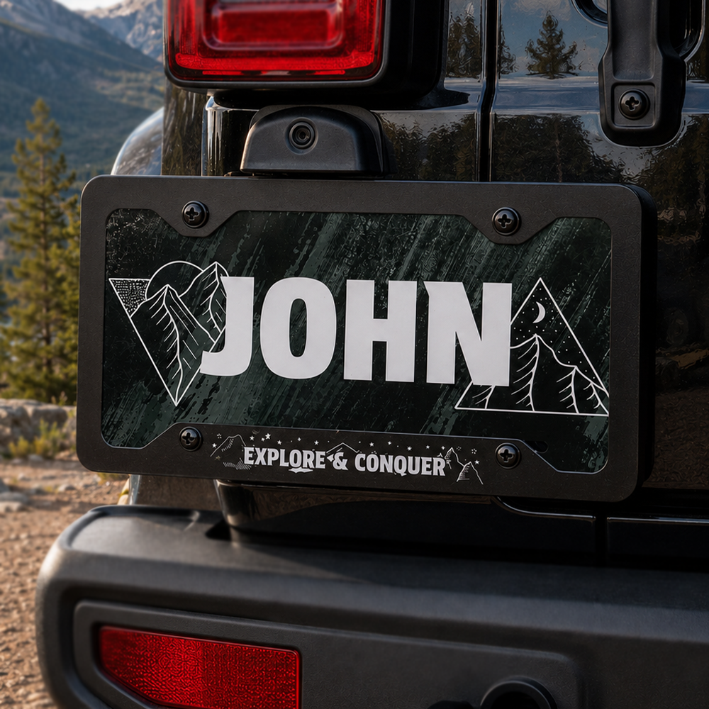 Metal License Plate Frame - 6.5" x 12.25"