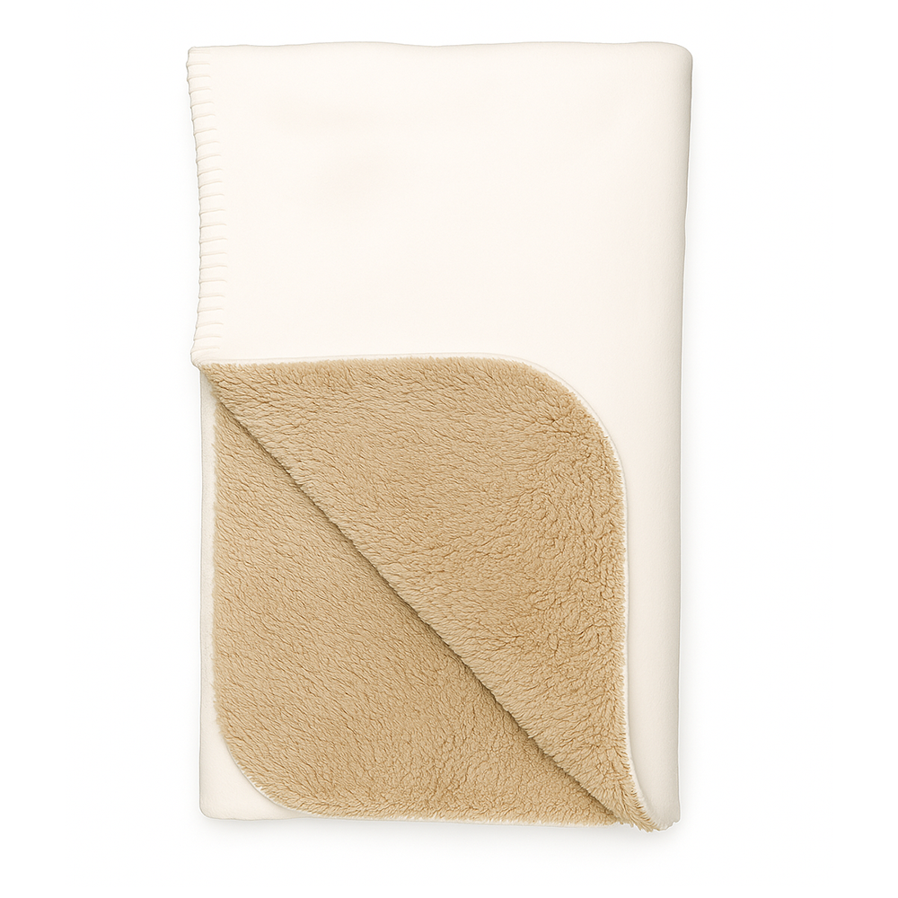 Tan Sherpa Blanket - 50" x 60"