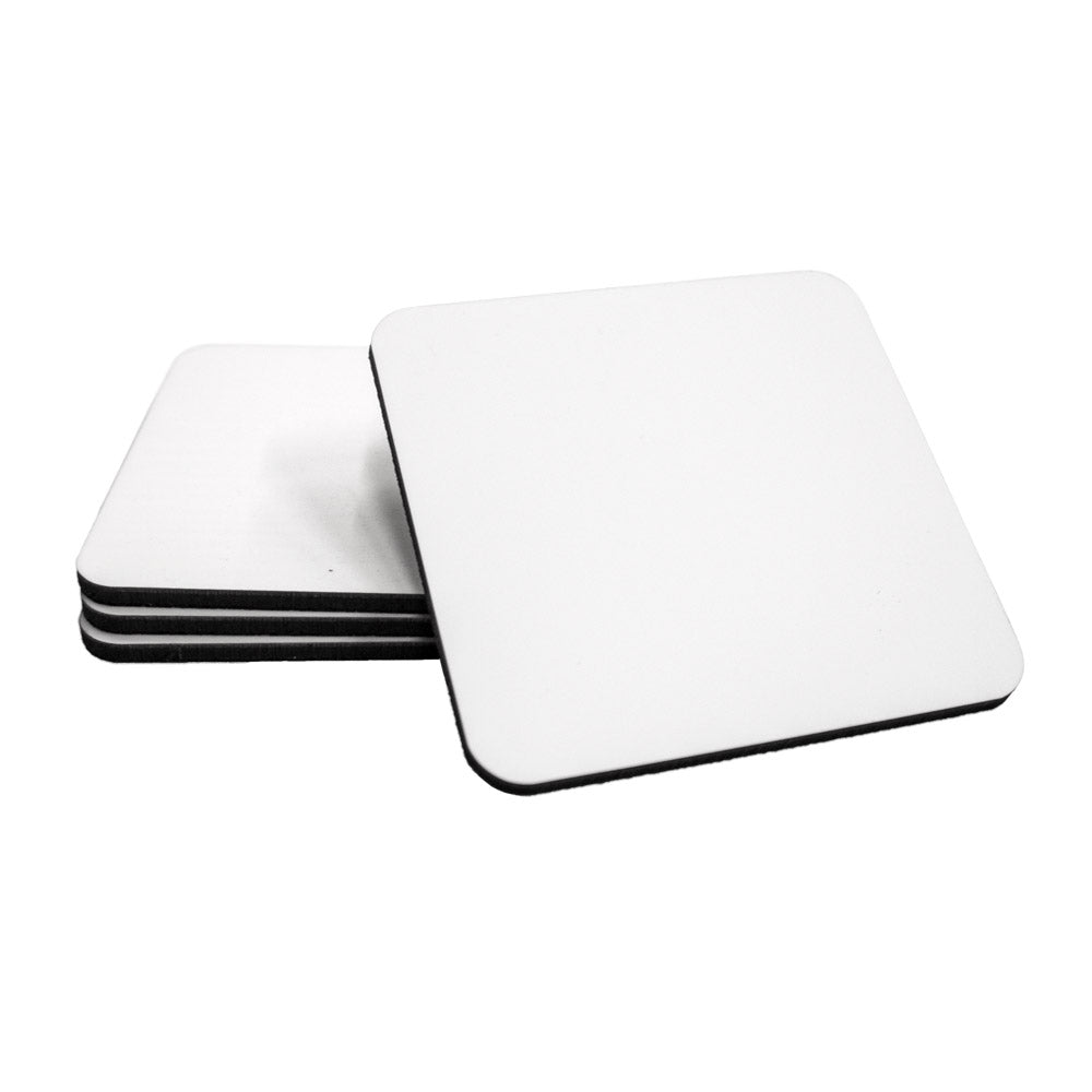 Hardboard Coasters Cork Back - Set of 4