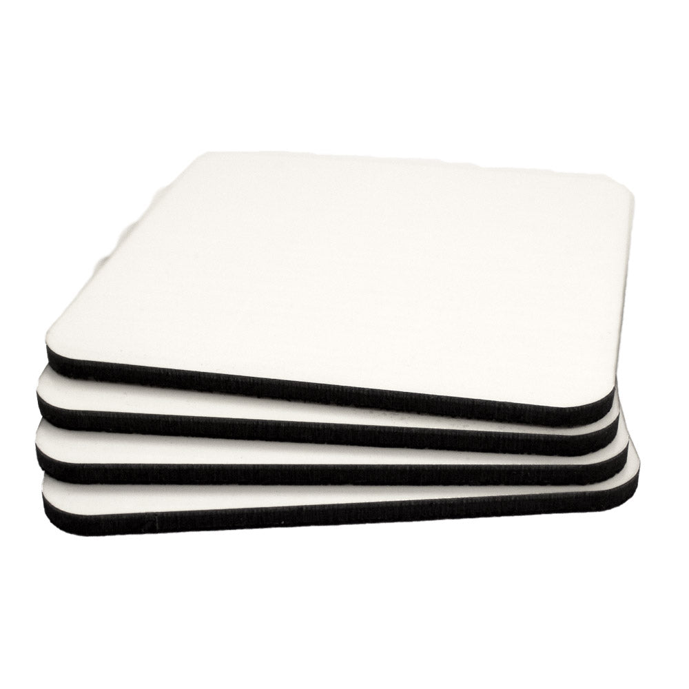 Hardboard Coasters Cork Back - Set of 4