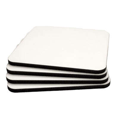 Hardboard Coasters Cork Back - Set of 4