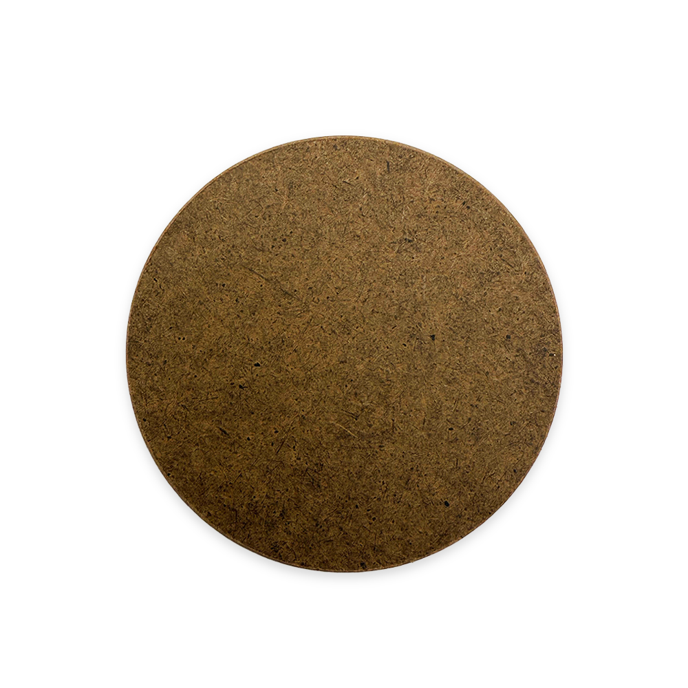 Round Hardboard Announcement Sign - 3.5"