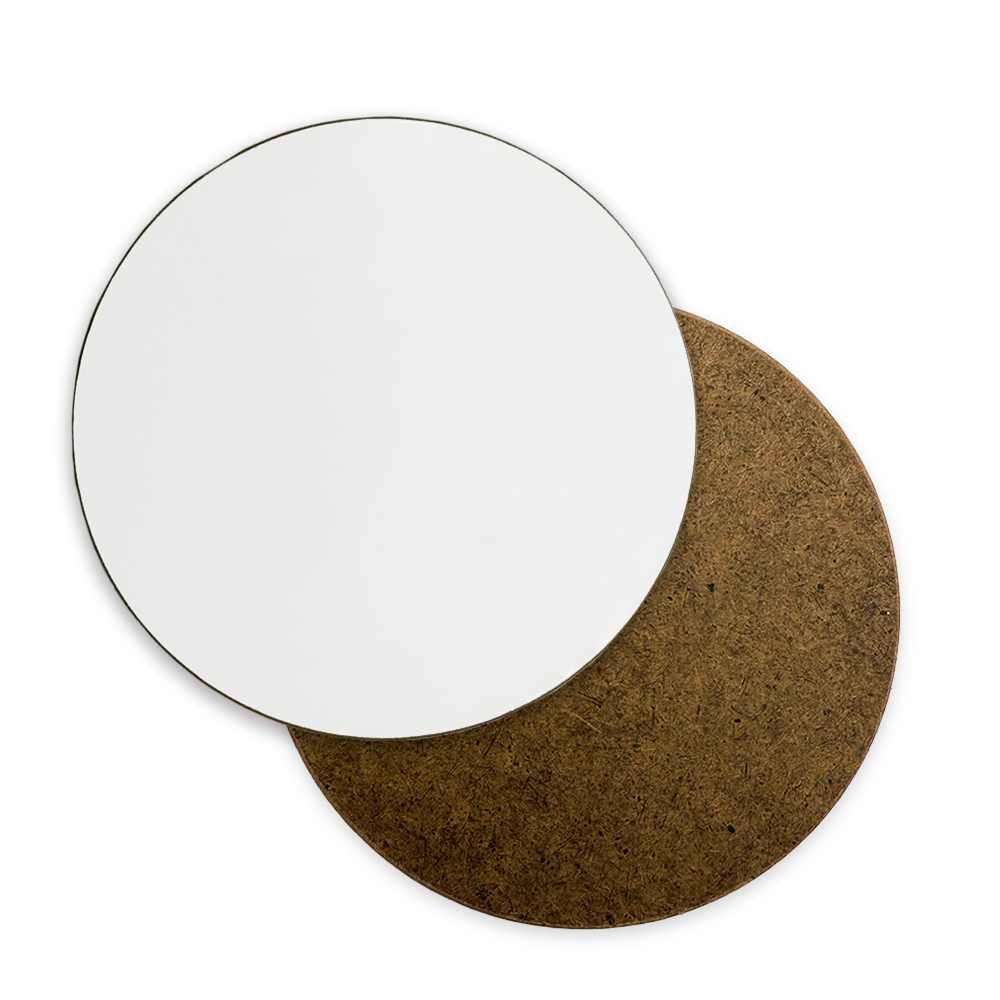 Round Hardboard Announcement Sign - 3.5"