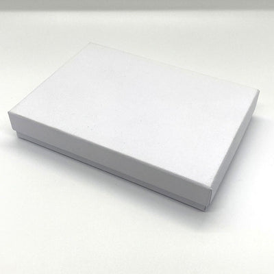 White Box with Cotton Insert - 5 1/4" x 3 3/4"