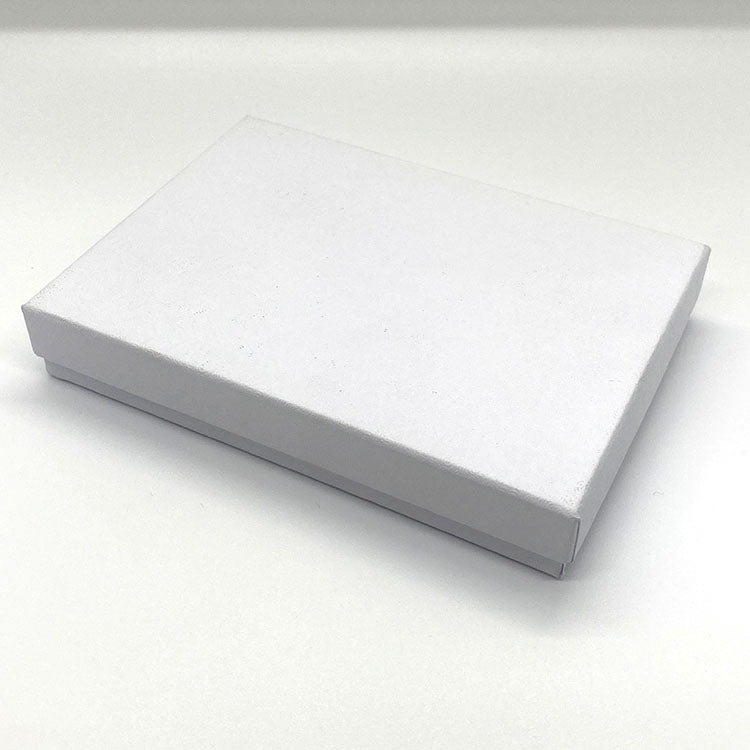 White Box with Cotton Insert - 5 1/4" x 3 3/4"