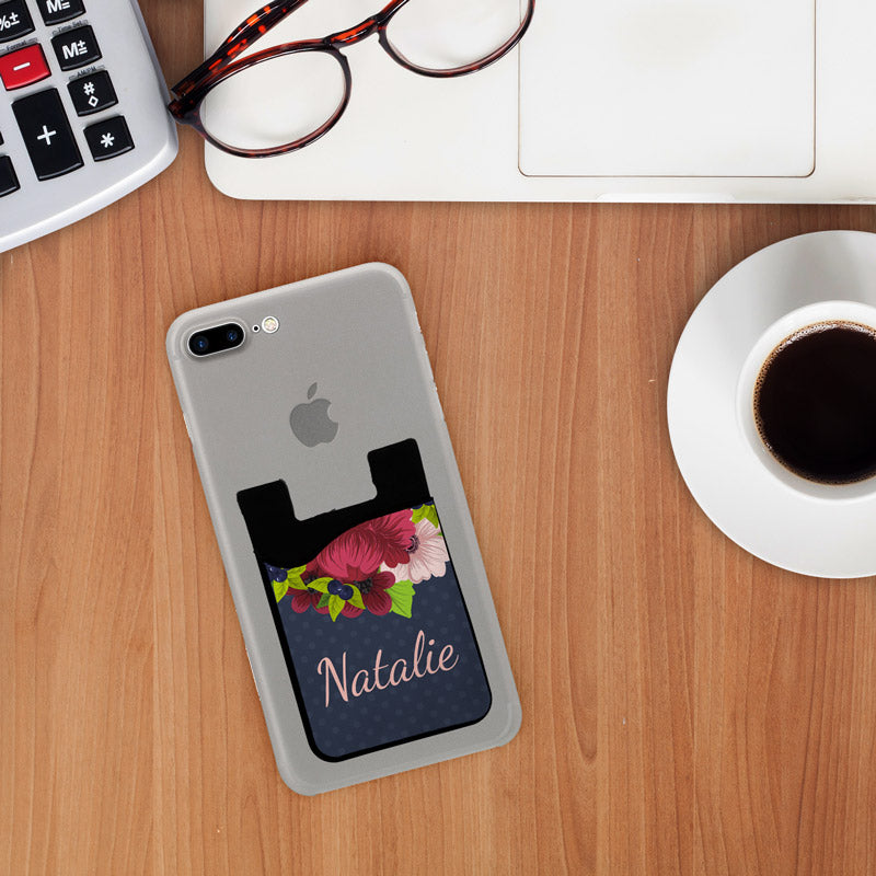 Phone Card Holder w/ Cleaning Cloth