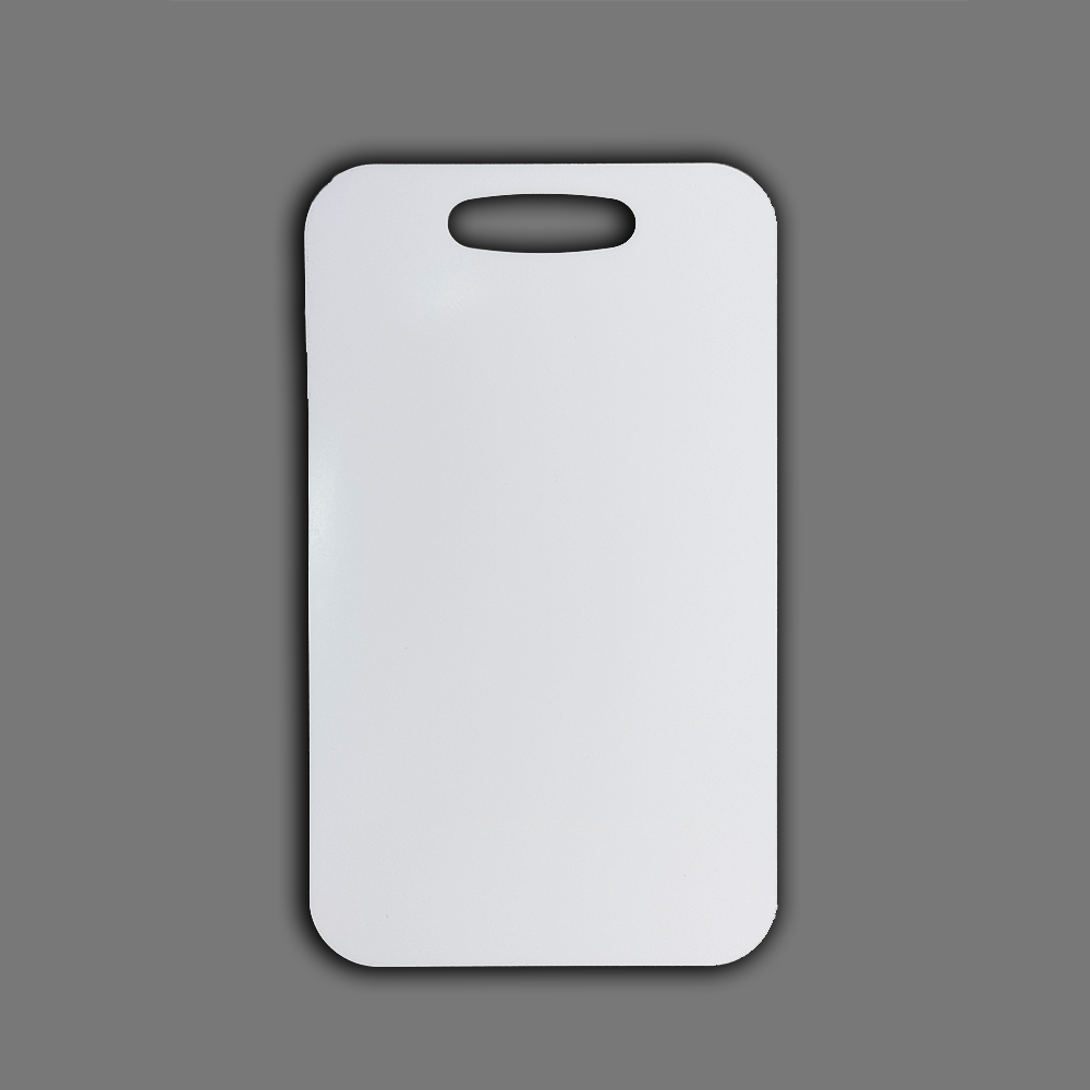 Large Aluminum Luggage Tag with Leather Strap