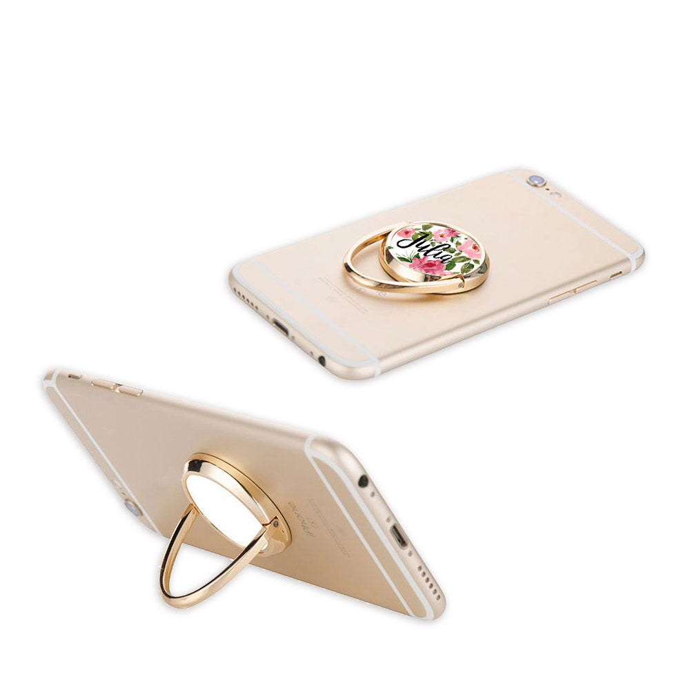 Mobile Phone Finger Ring Stand - Gold