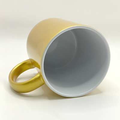 Gold Metallic Ceramic Mug - 11 oz
