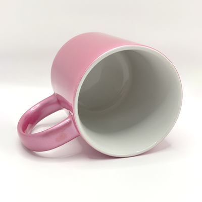 Pink Metallic Ceramic Mug - 11 oz