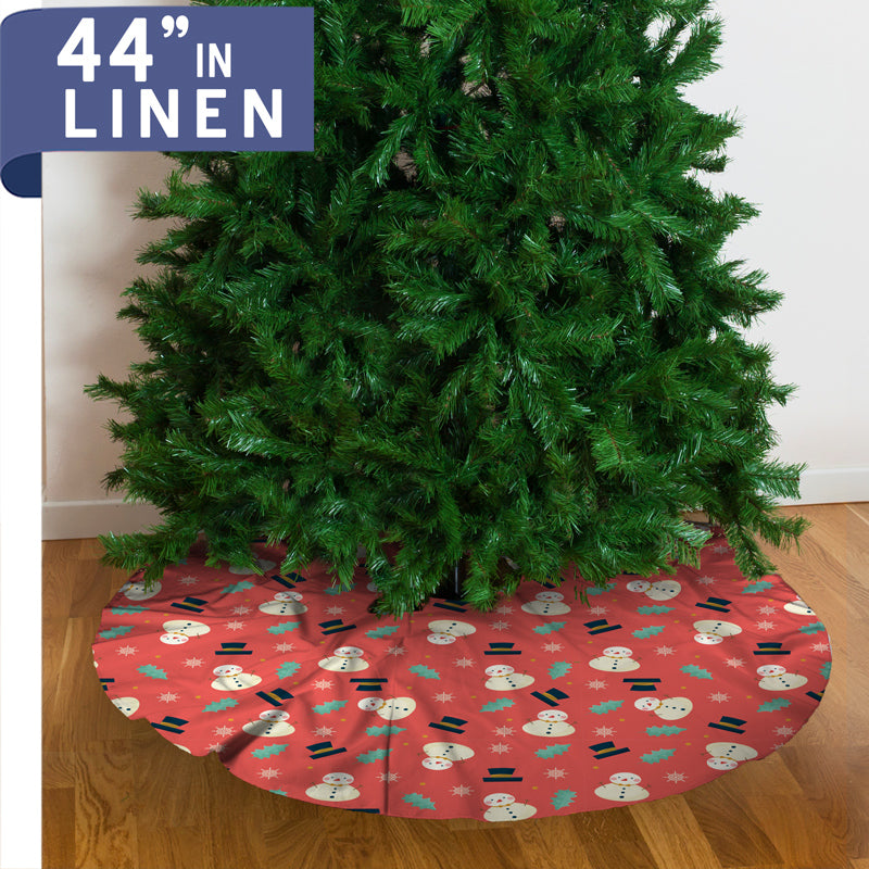 Christmas Tree Skirt - Linen - 44"