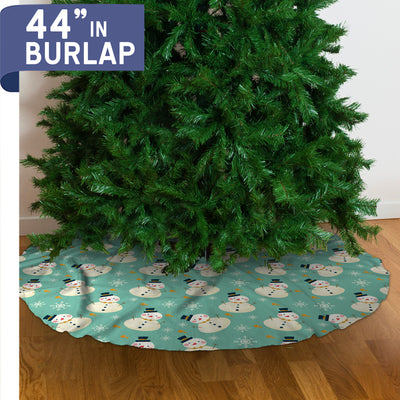 Christmas Tree Skirt - Burlap - 44"