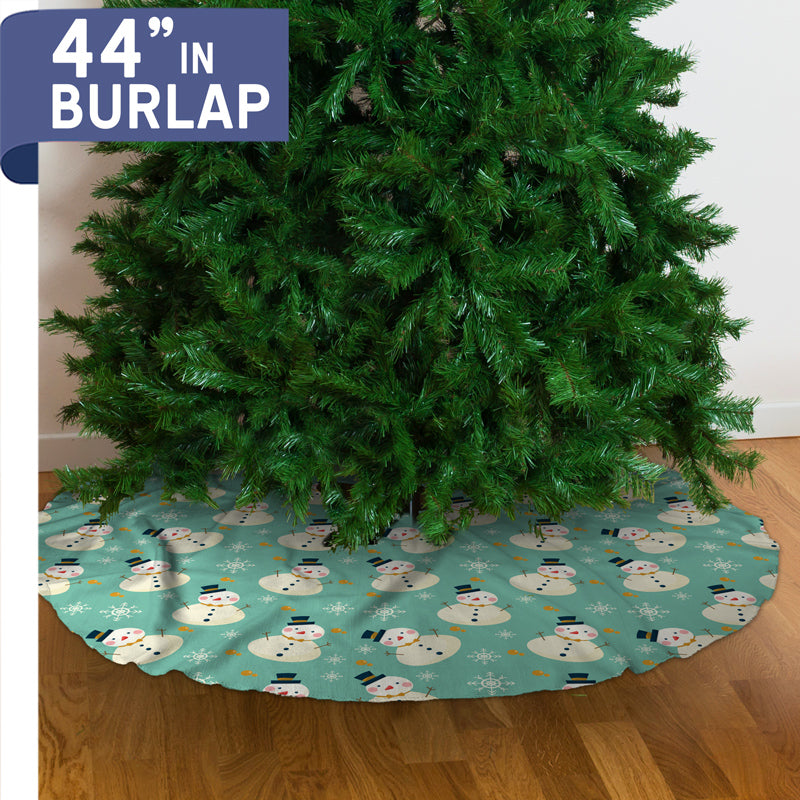 Christmas Tree Skirt - Burlap - 44"