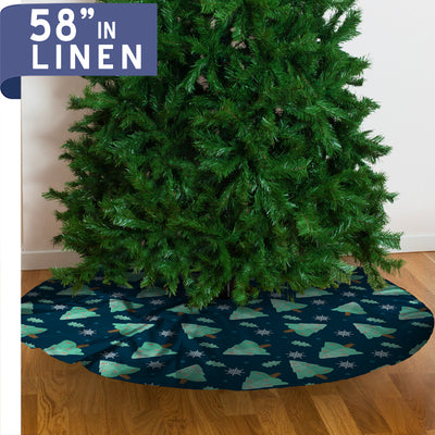 Christmas Tree Skirt - Linen - 58"