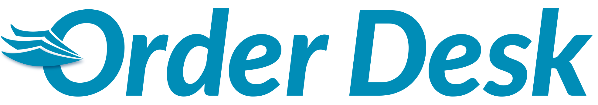 Order Desk logo in blue on a white background