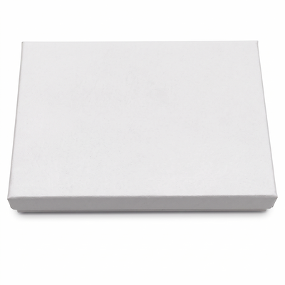 White Box with Cotton Insert - 5 1/4" x 3 3/4"