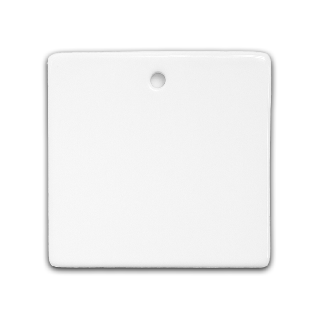 Ceramic Square Ornament - 2.75"
