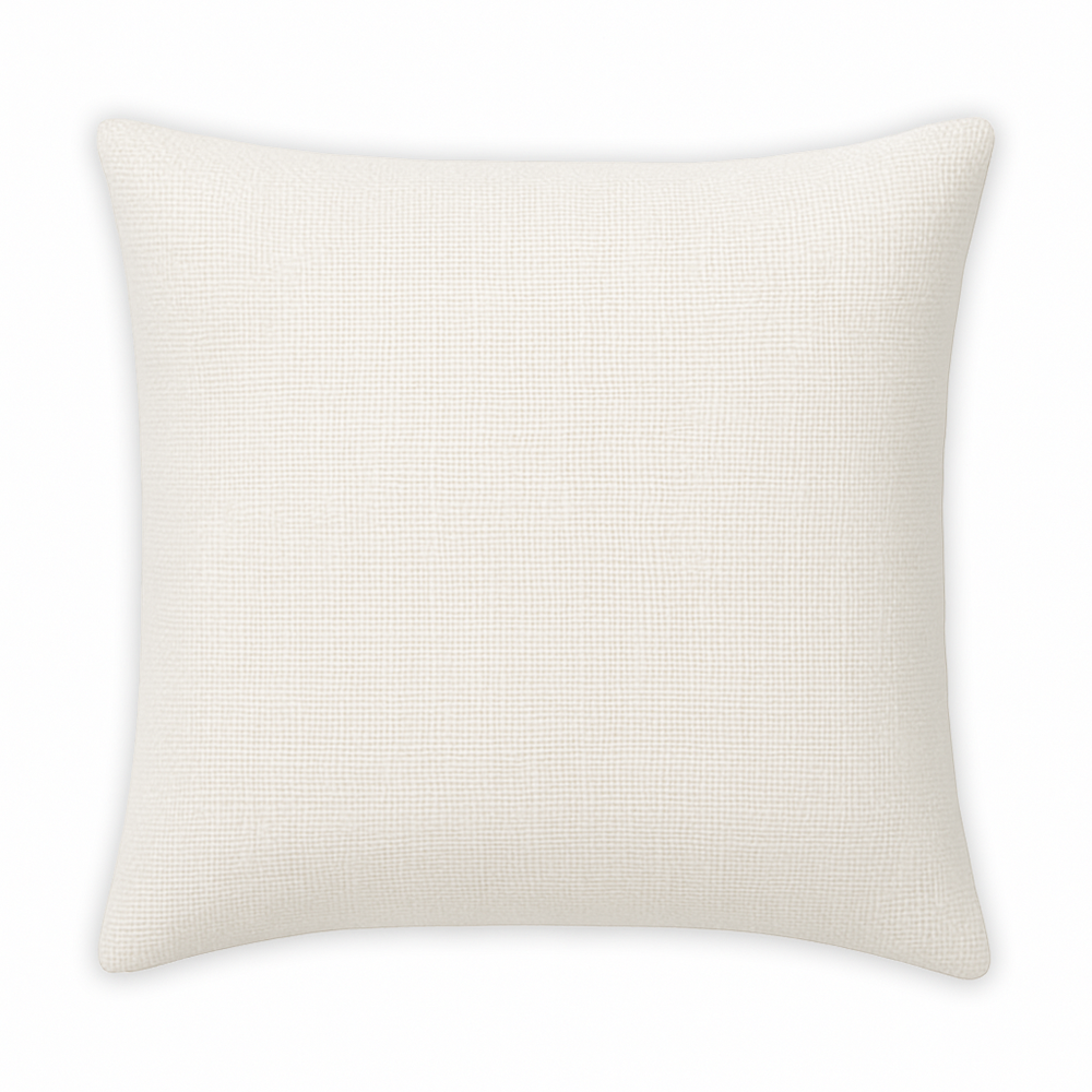 White Burlap Throw Pillow Case - 16" x16"