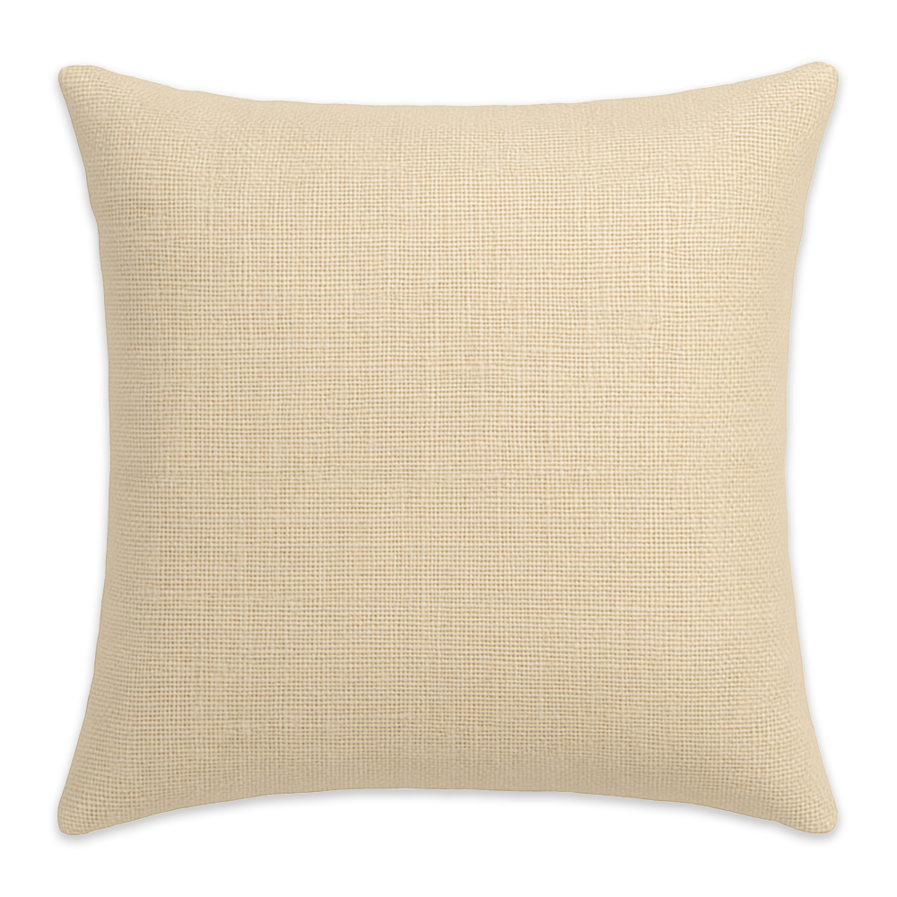 Ivory Burlap Throw Pillow Case - 18" x 18"