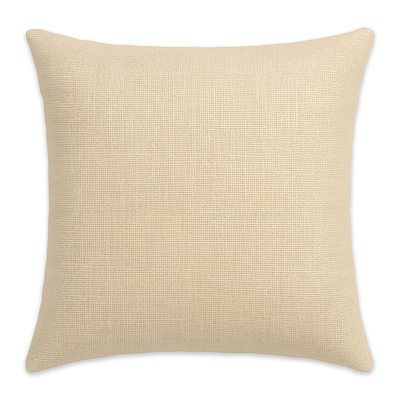 Ivory Burlap Throw Pillow Case - 18" x 18"
