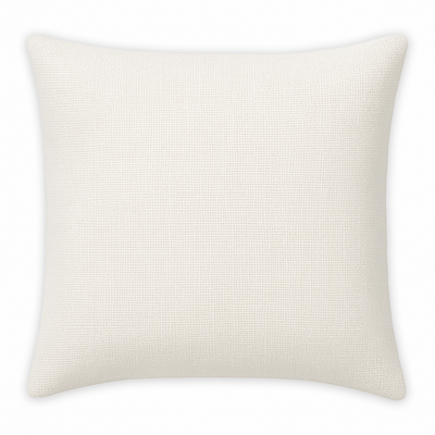 White Burlap Throw Pillow Case - 18" x 18"